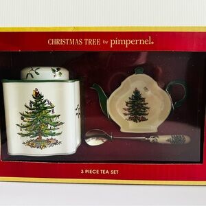 Spode Christmas Tree 3pc Tea Set
